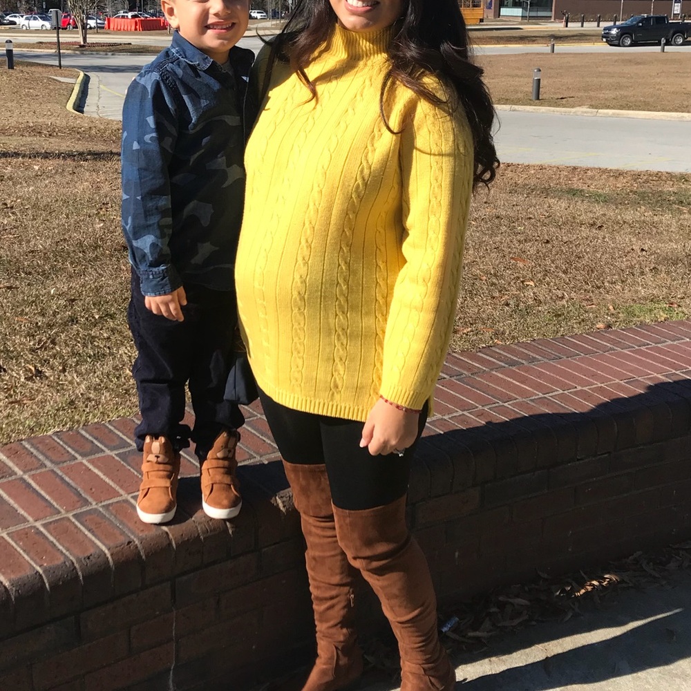 Yellow Maternity sweater